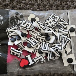Black and White Letter Party Decorations